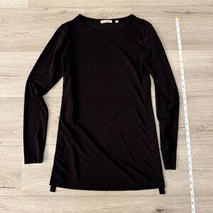 Women's Babaton Long Sleeve Black Top.